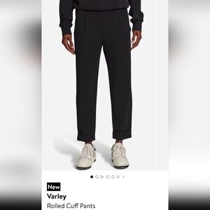 Varley Black Rolled Cuff Pants